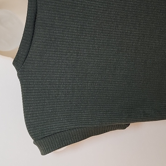 ALYA The Elixir Green  The Long Weekend Sleeveless Tank Ribbed Midi Dress SZ XS - Picture 11 of 16